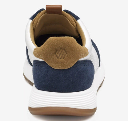 Kinnon T-Toe - Navy Suede/White Full Grain