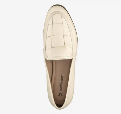 Ali Woven Loafer - Bone Nappa Leather