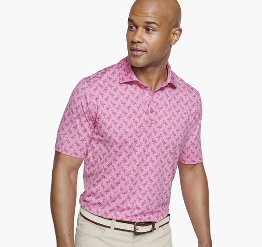 XC4® Performance Print Polos + Cool Degree® - Pink Flamingo