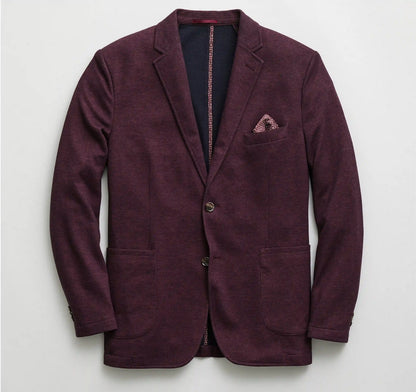 XC Flex® Pinnacle Knit Blazer - Burgundy