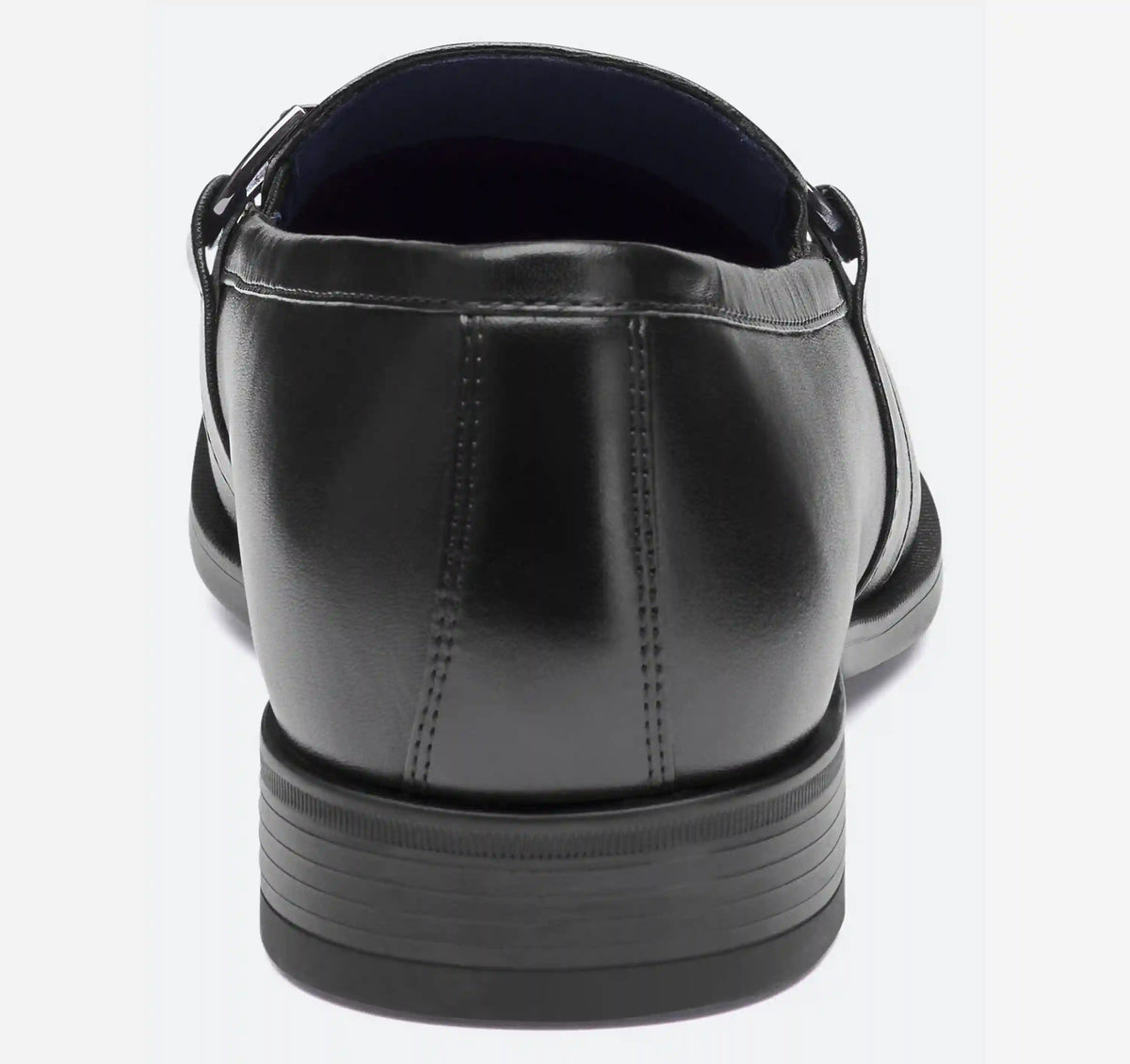 Gibbons Embossed Bit Loafer - Black Full-Grain Leather