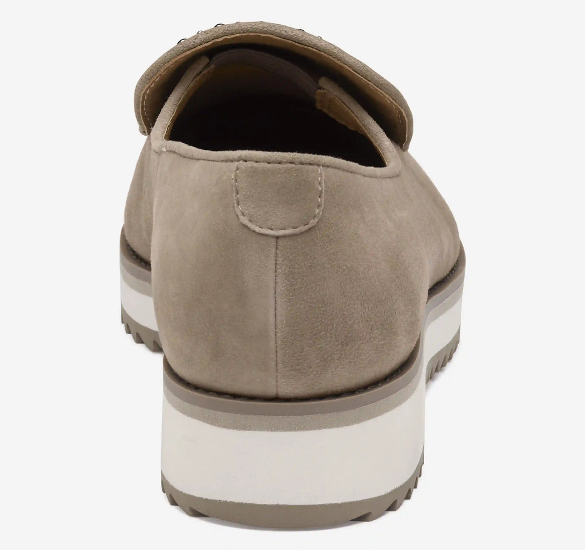 Ulyssa Studded Loafer - Taupe Kid Suede