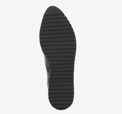 Ulyssa Wingtip - Black Patent Leather