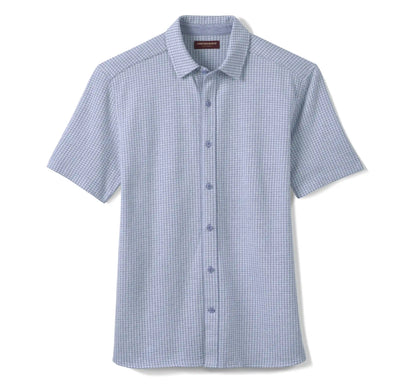 Bennett Short-Sleeve Shirt - Light Blue Gingham