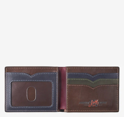 175th Anniversary Colorblocked Billfold Wallet - Brown Multi