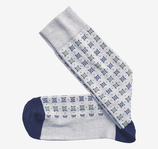 Medallion Socks - Light Gray