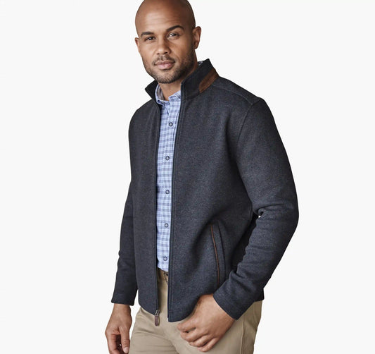 Brushed Full-Zip - Navy
