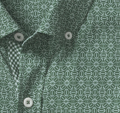 Game Day XC+™ Long-Sleeve Football Print Shirt - Green