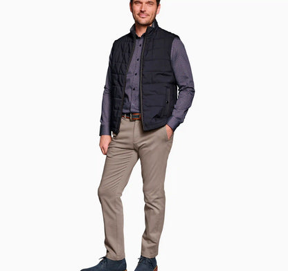 Box Quilted Vest - Navy