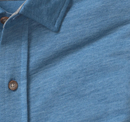 XC Flex® Stretch Indigo Long-Sleeve Shirt - Blue