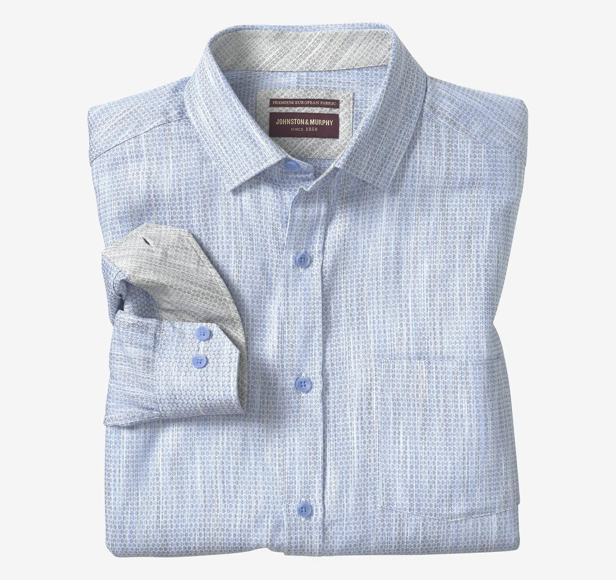 Collin Jacquard Shirt - Light Blue