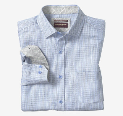 Collin Jacquard Shirt - Light Blue