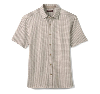 Bennett Short-Sleeve Shirt - Tan Gingham