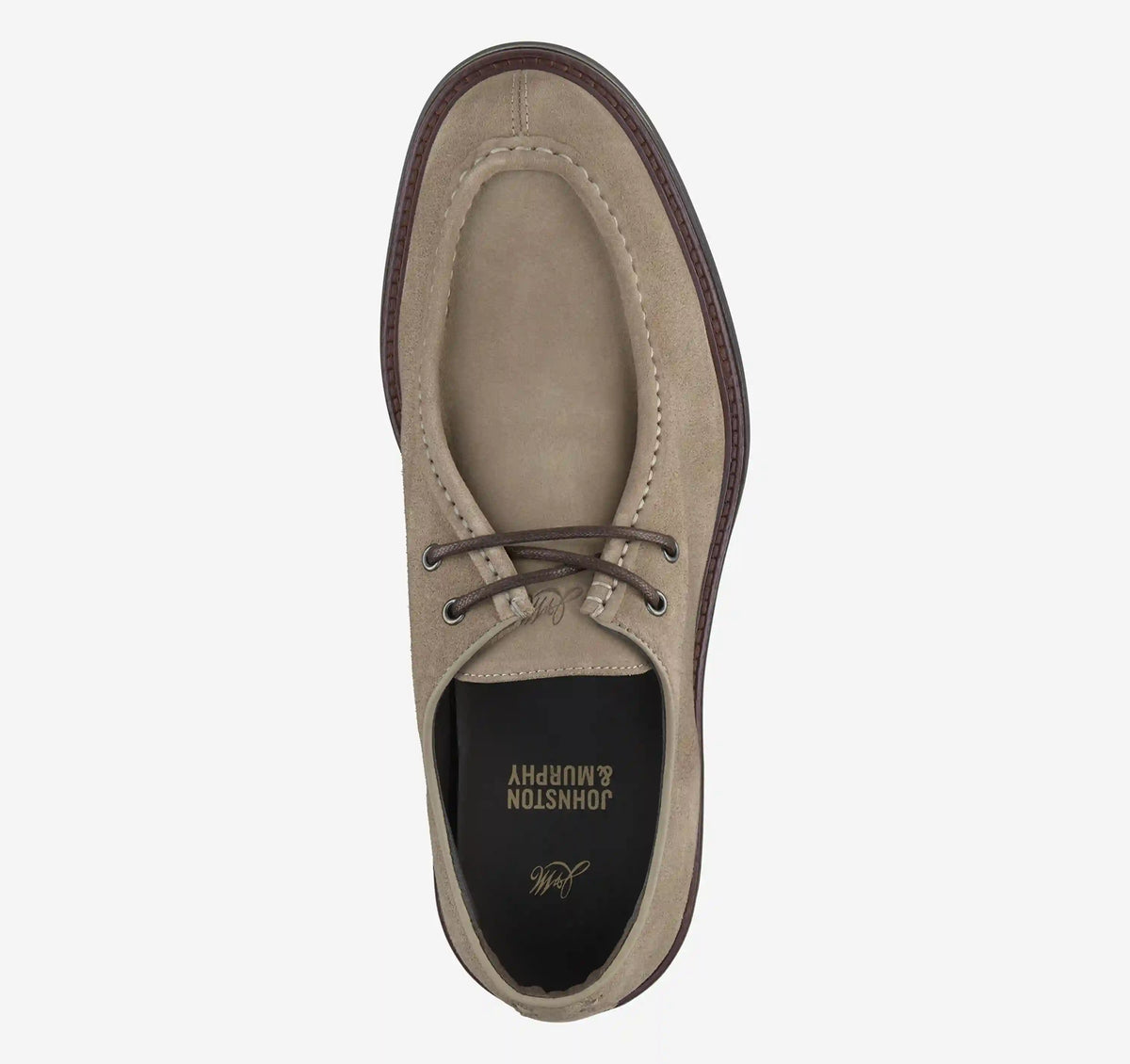Brady Moc Toe Lace-Up - Gray Suede