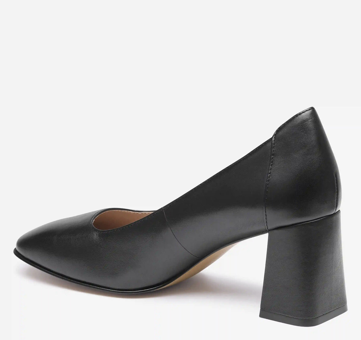Whitney Pump - Black Glove Leather