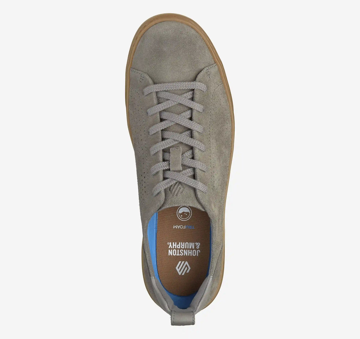 Ollie Lace-to-Toe - Gray Washable Suede