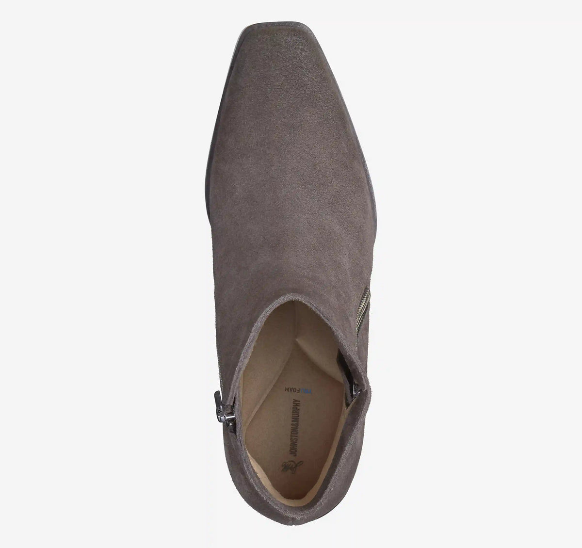 Kalista Double-Zip Bootie - Dark Gray Suede