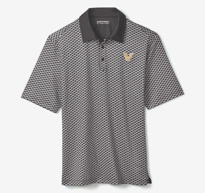 Collegiate XC+™ State Print Polo - Vanderbilt University - Black