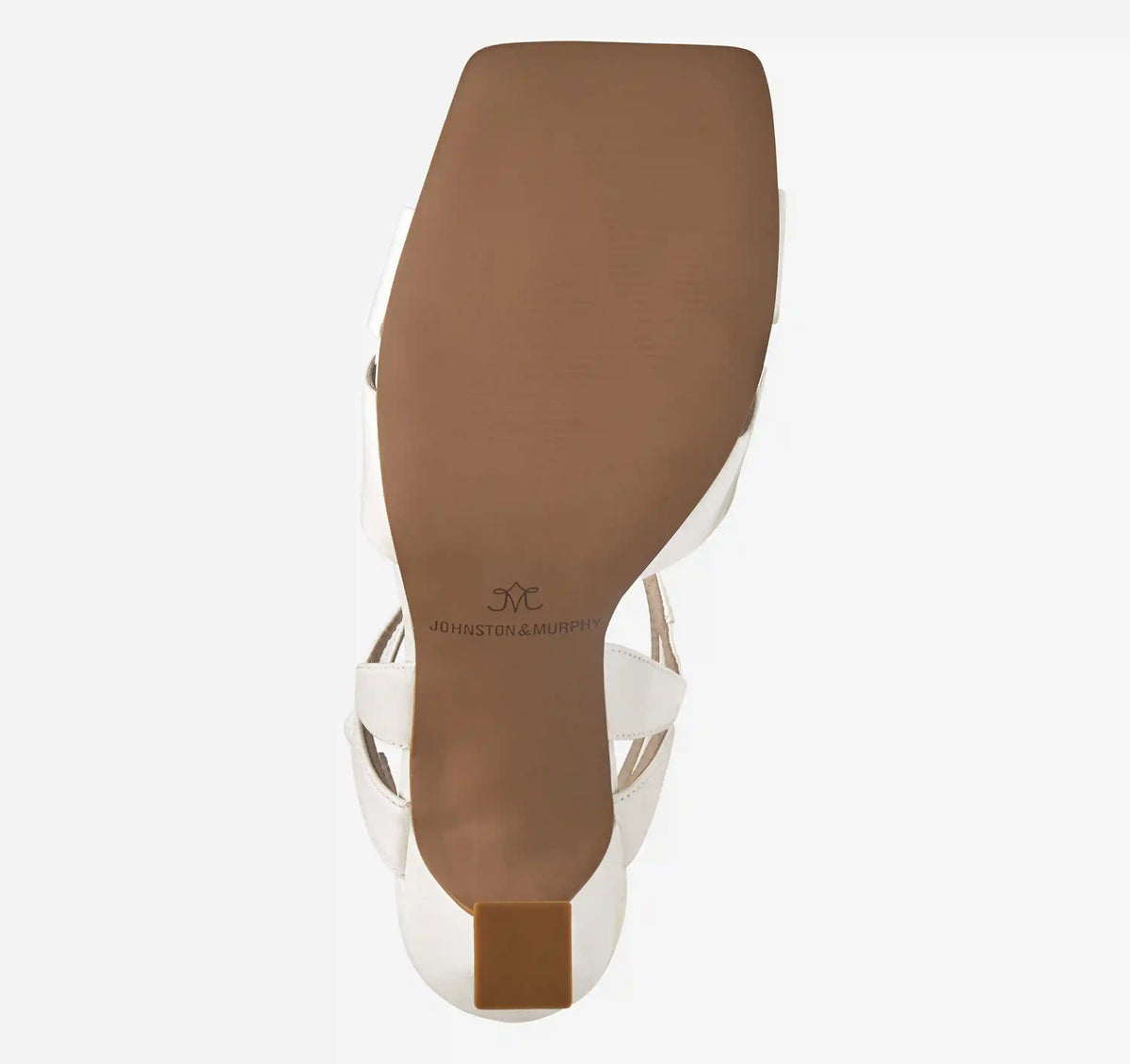 Christine Cross-Band Sandal - White Glove Leather