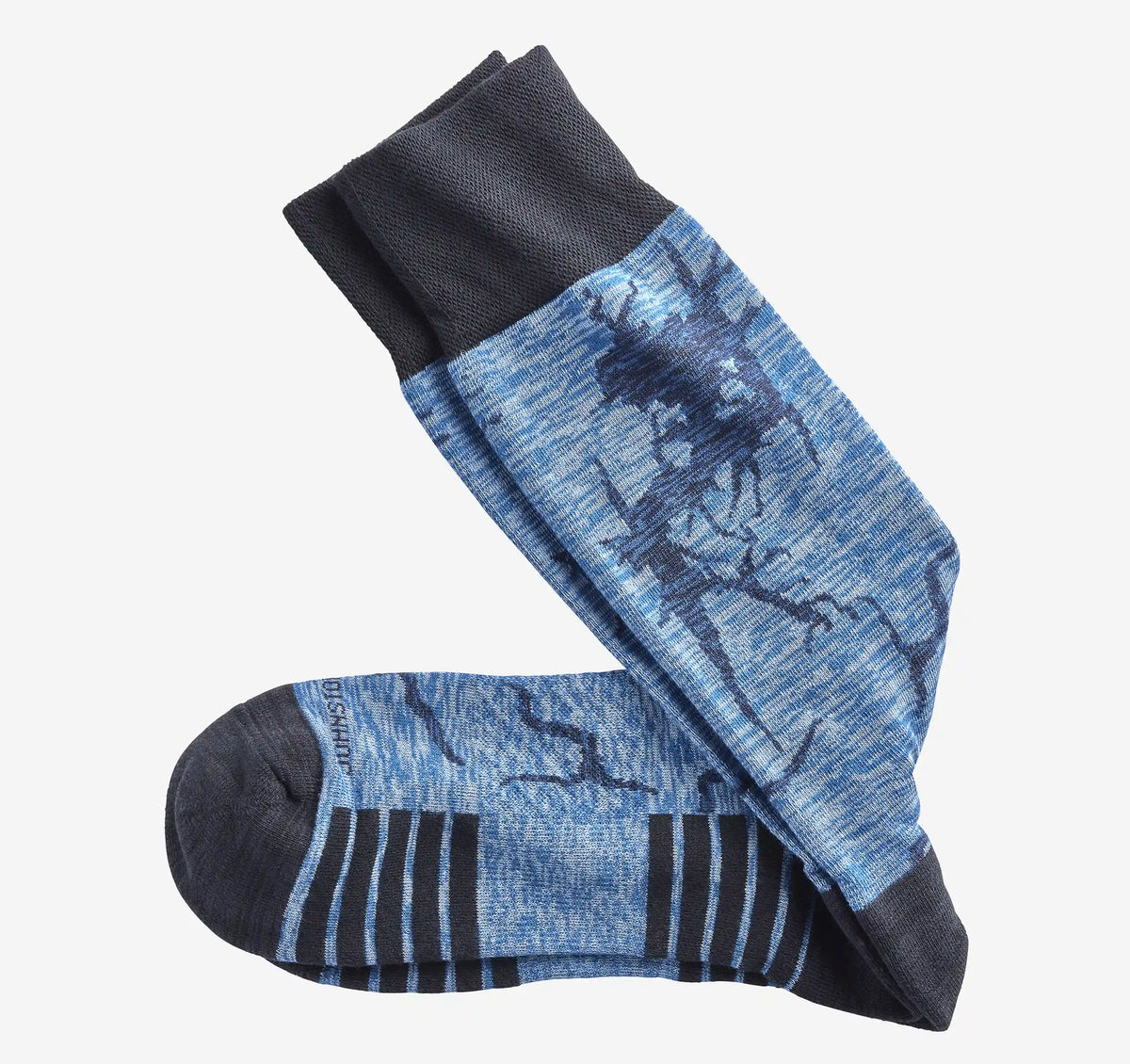 Space Dyed Socks - Blue Crackle
