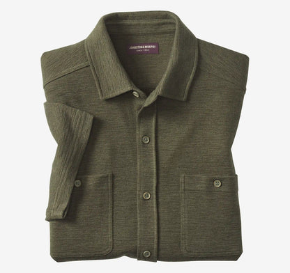 Riley Short-Sleeve Knit Shirt - Olive