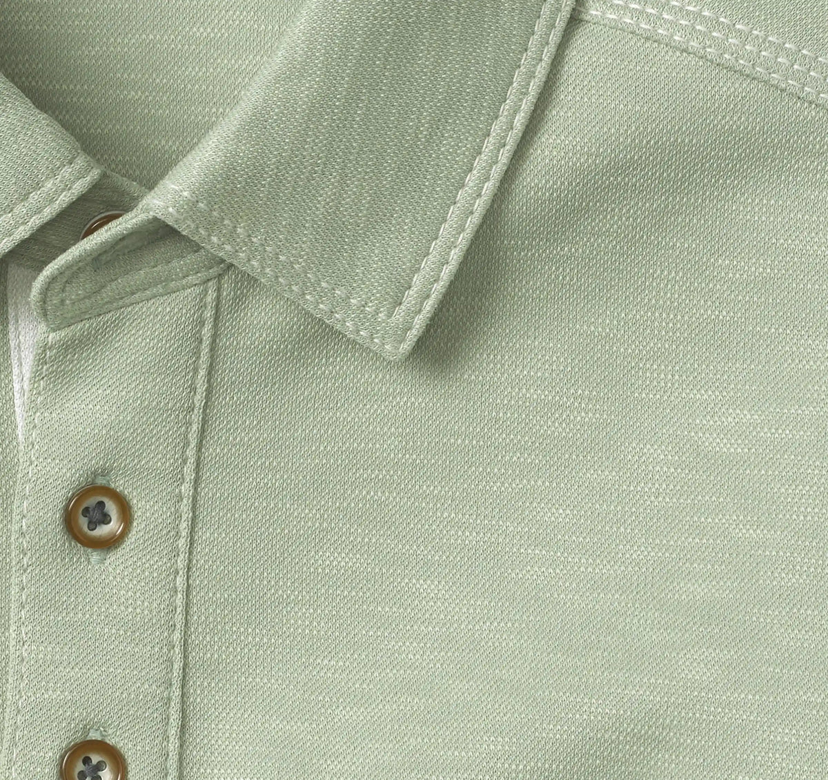 Vintage Slub Polo - Sage