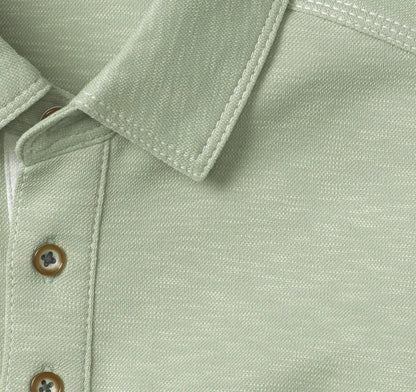 Vintage Slub Polo - Sage