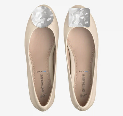 Sienna Ornamental Pump - Sand Nappa Leather