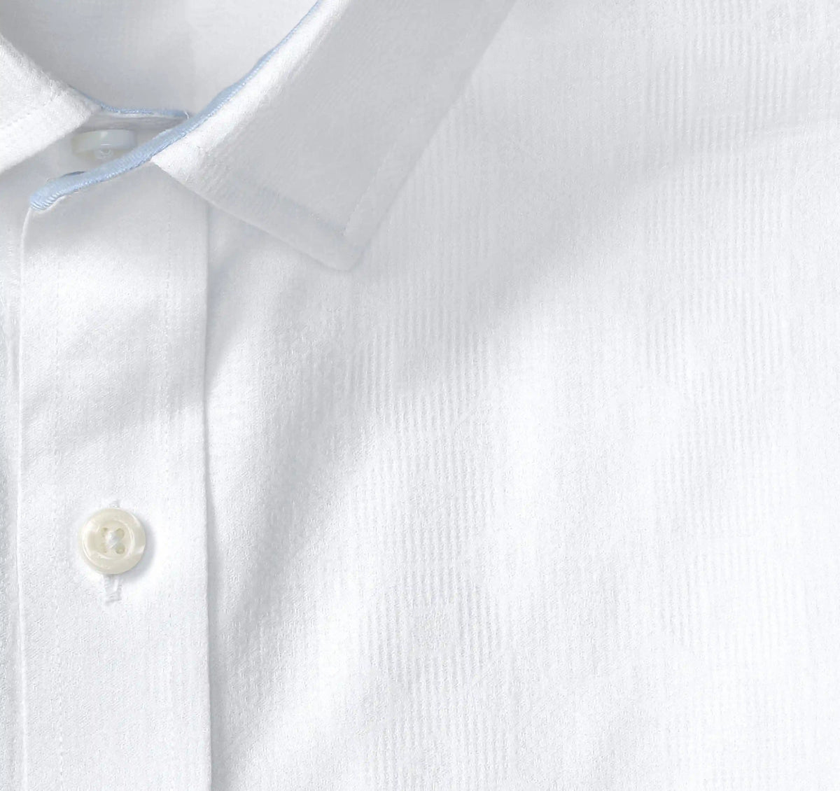 Ovation Non-Iron Dress Shirt - White Tile Jacquard