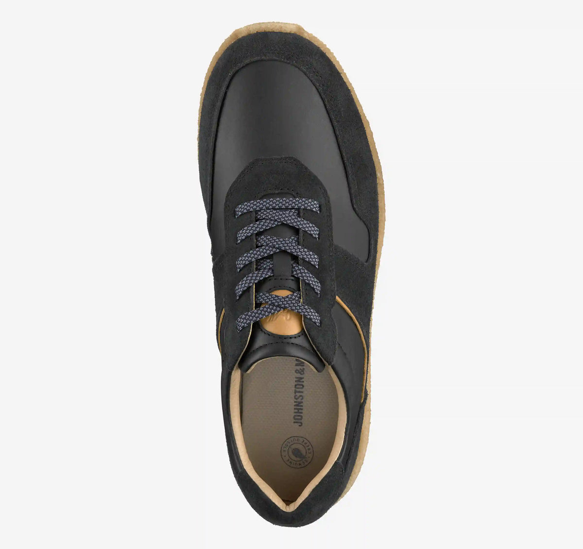 Silas Jogger - Black Suede/Full-Grain Leather