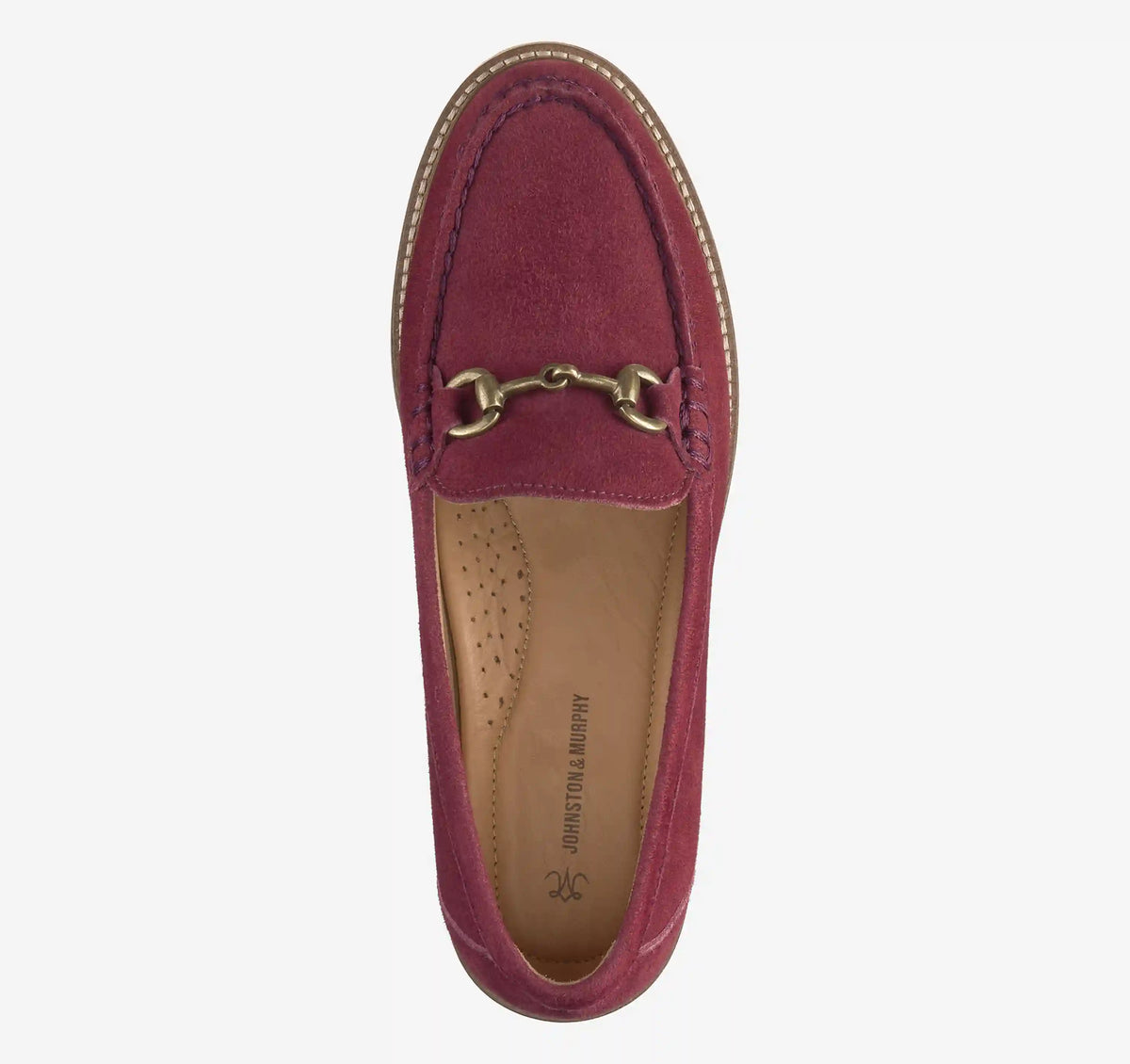 Emmalynn Bit Loafer - Red Kid Suede