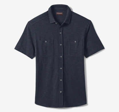 Riley Short-Sleeve Knit Shirt - Navy