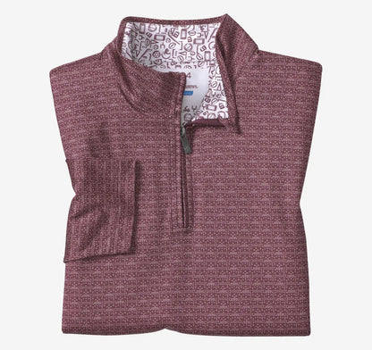 Game Day XC4® Plays Print Quarter-Zip - Burgundy