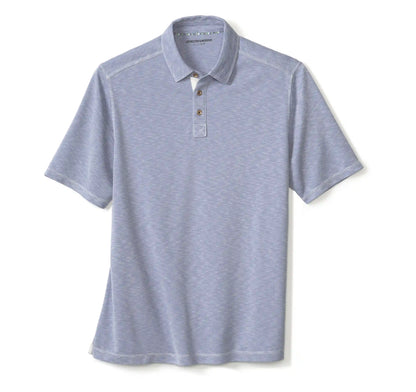 Vintage Slub Polo - Dusty Blue