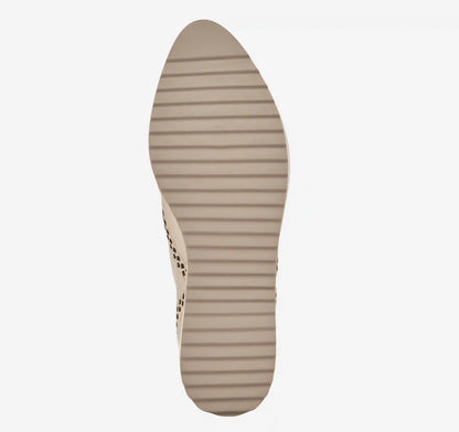 Ulyssa Wingtip - Gold Metallic Sheepskin
