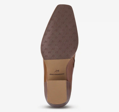 Kalista Double-Zip Bootie - Cognac Calfskin