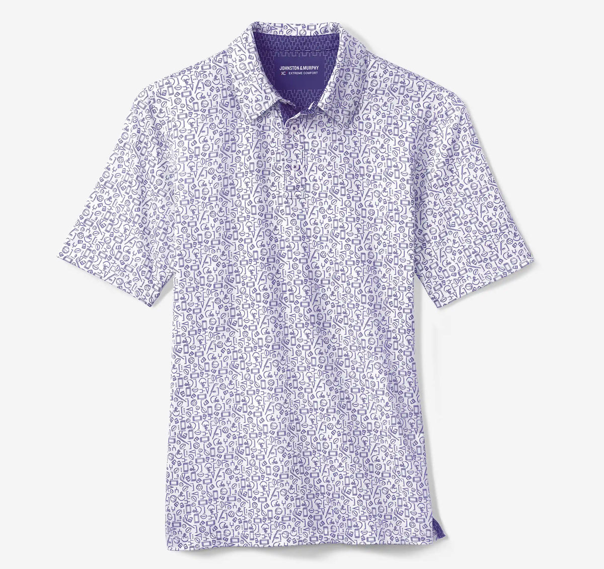 Game Day XC+™ Multi-Sport Print Polo - Purple