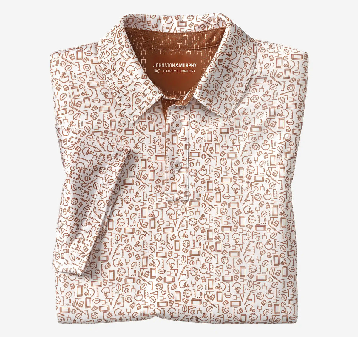 Game Day XC+™ Multi-Sport Print Polo - Rust
