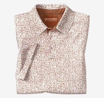 Game Day XC+™ Multi-Sport Print Polo - Rust