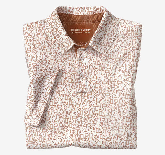 Game Day XC+™ Multi-Sport Print Polo - Rust