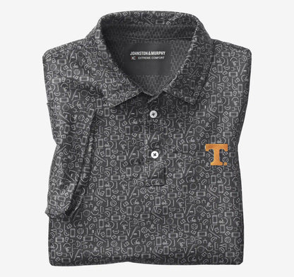 Collegiate XC+­™ Multi Sport Print Polo - University of Tennessee - Black