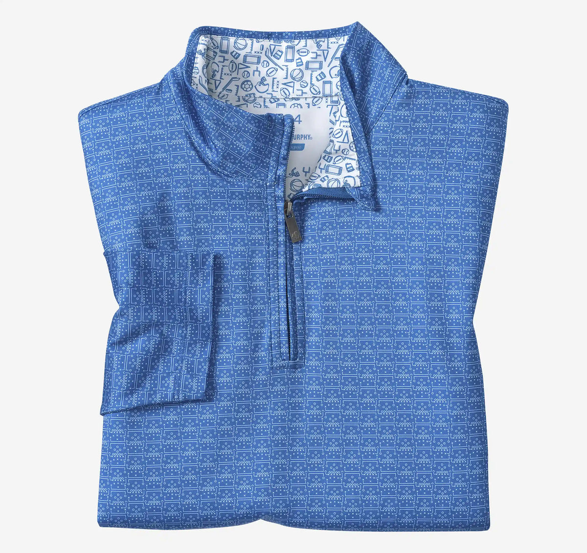 Game Day XC4® Plays Print Quarter-Zip - Royal