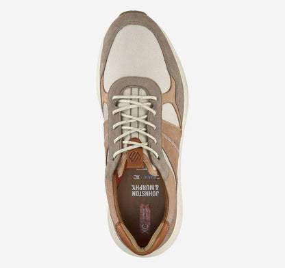 XC+™ Declan Jogger - Taupe Mulit Waterproof Suede/Mesh/Full-Grain Leather