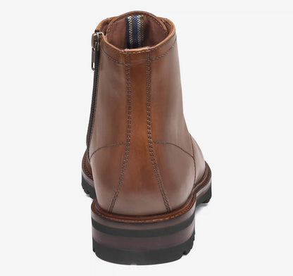 Britton Plain Toe Boot - Tan Full-Grain Leather