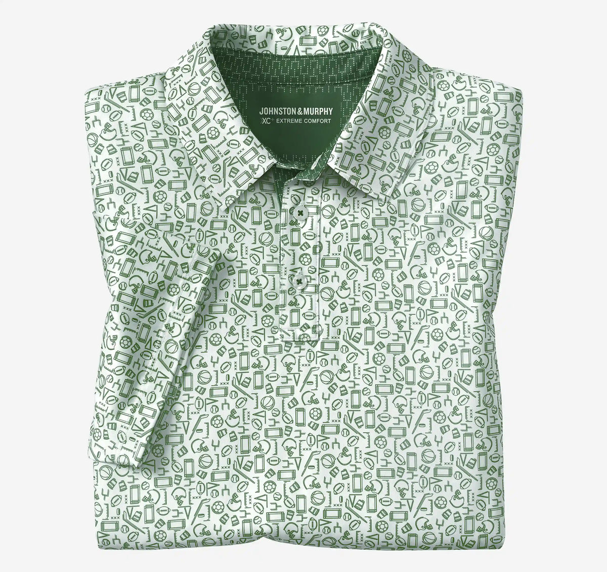 Game Day XC+™ Multi-Sport Print Polo - Green
