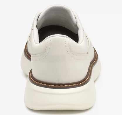 Hayden Stretch Lace U-Throat - White Full-Grain Leather