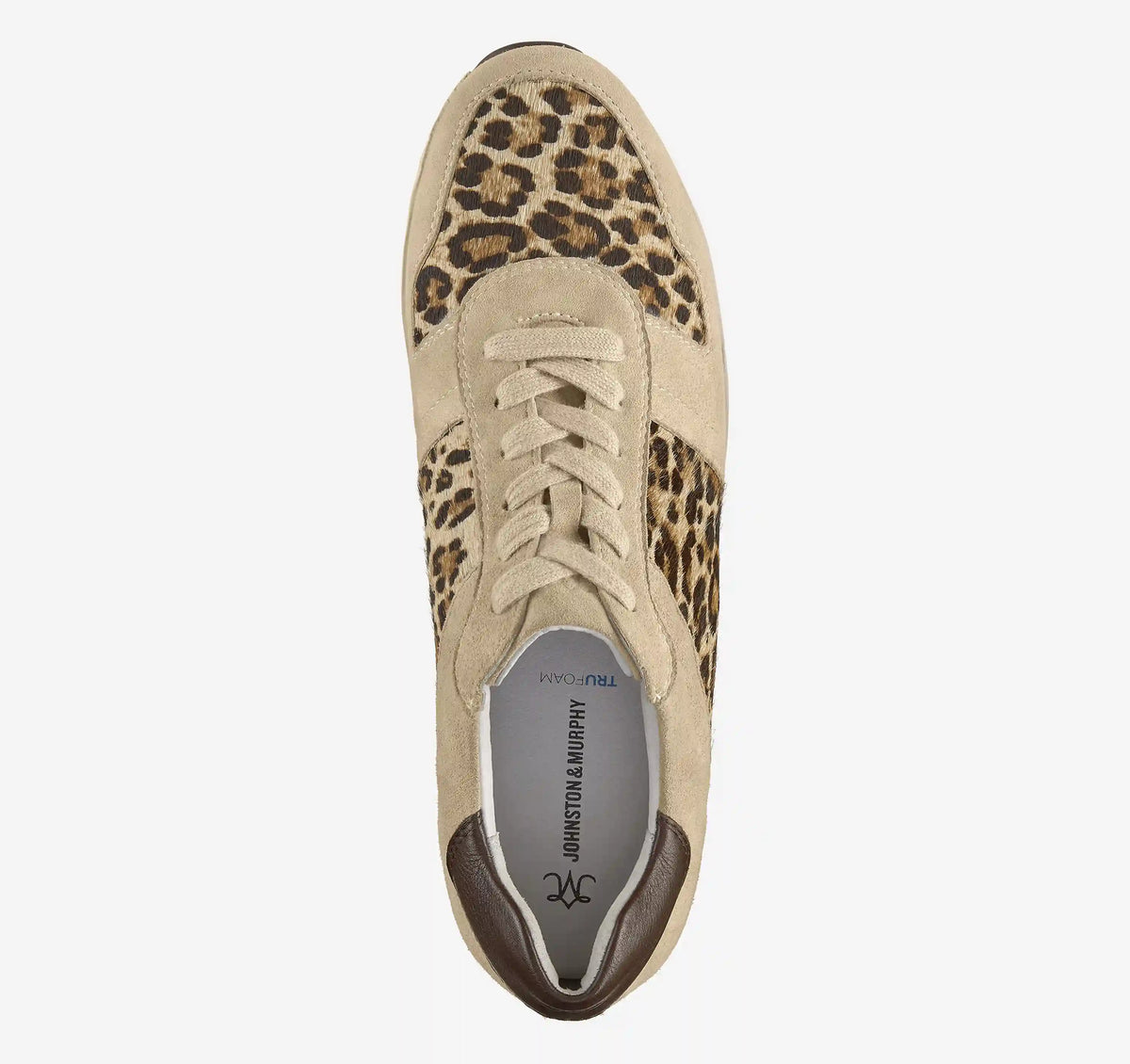 Gracie Colorblock Lace-Up - Sand Kid Suede/Leopard Haircalf
