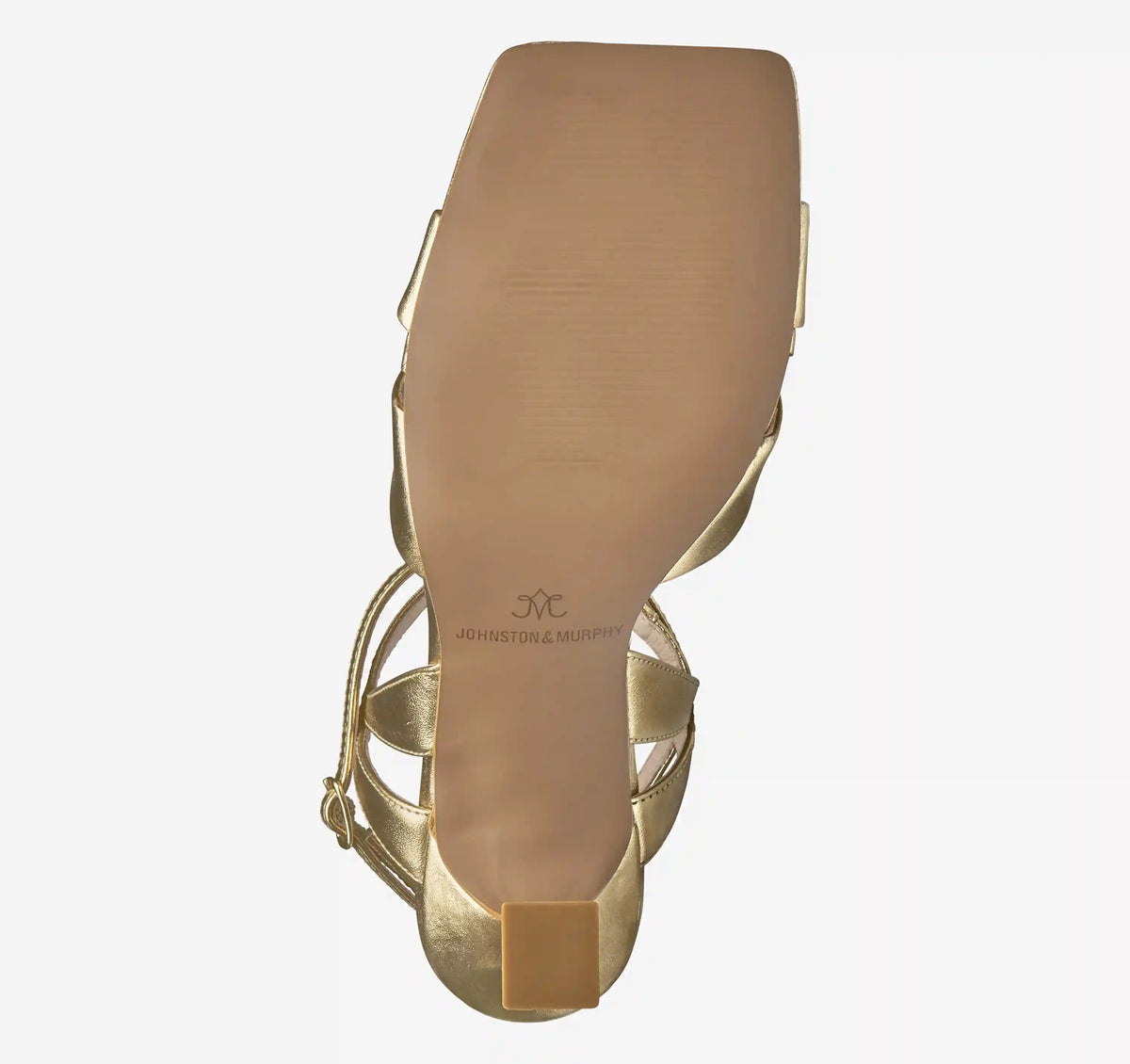 Christine Cross-Band Sandal - Gold Metallic Sheepskin