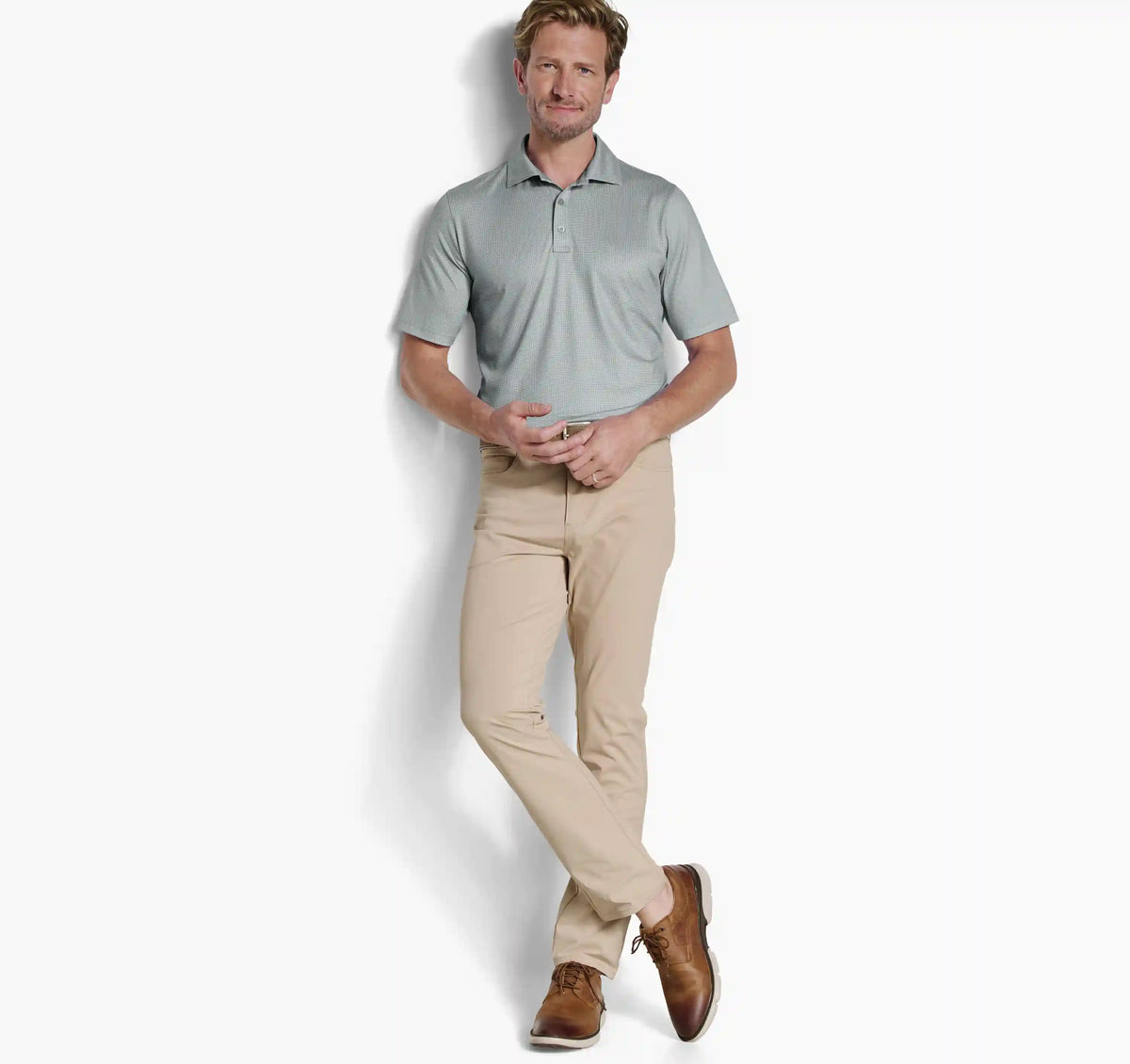 XC+™ Ace Performance Polo - Sage/White Gingham