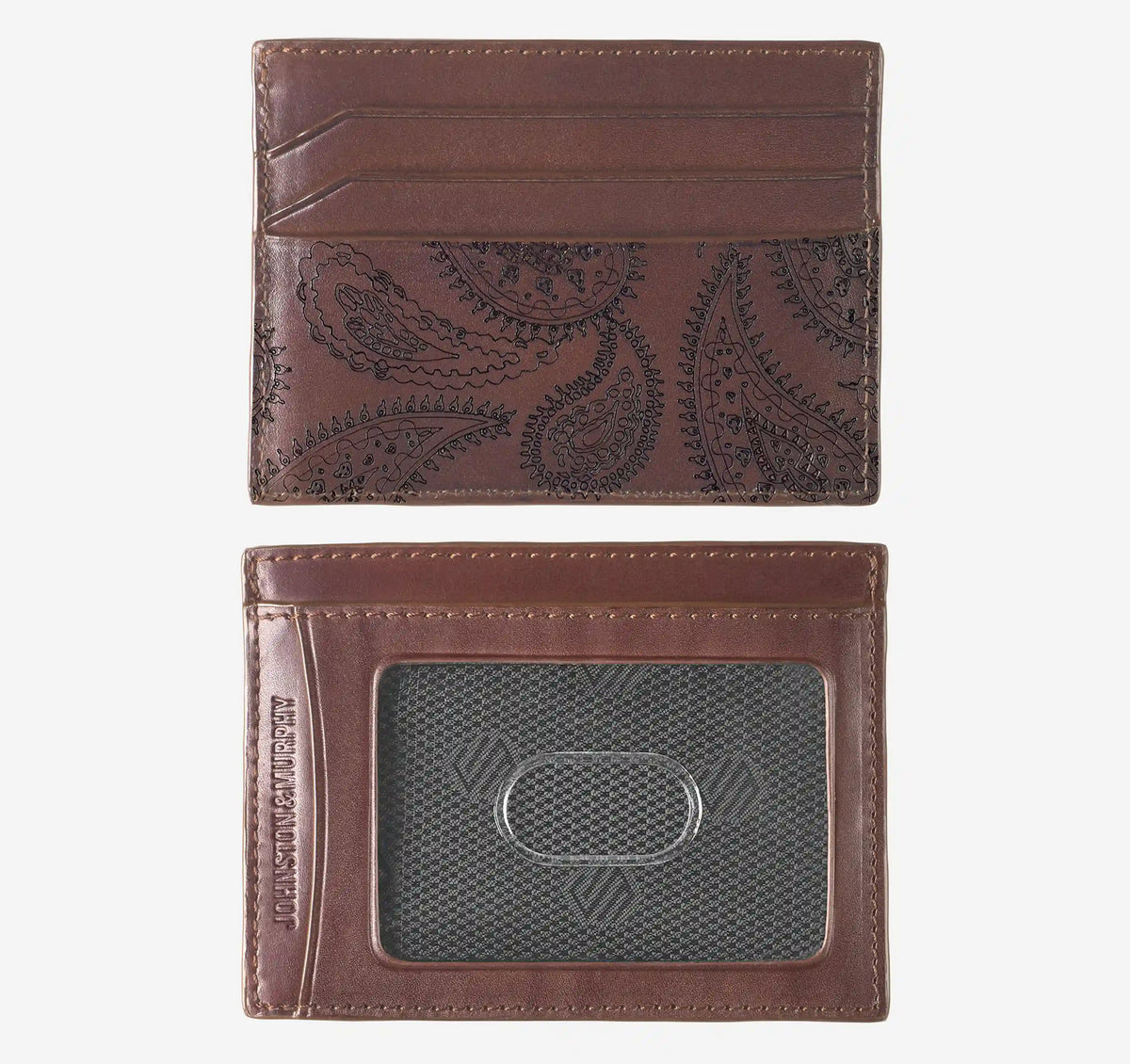 Dress Paisley Weekender Card Wallet - Mahogany